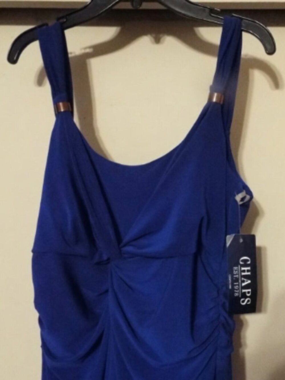 Dark Blue CHAPS Women's Long Evening Gown Size Medium NWT